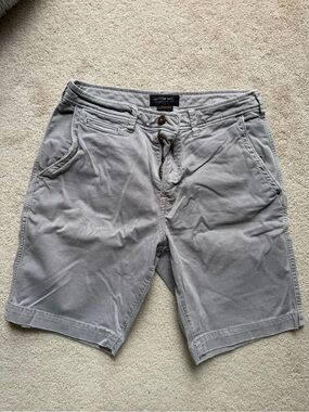 American Eagle Outfitters Light Gray Flat Front Men's Shorts size 31
